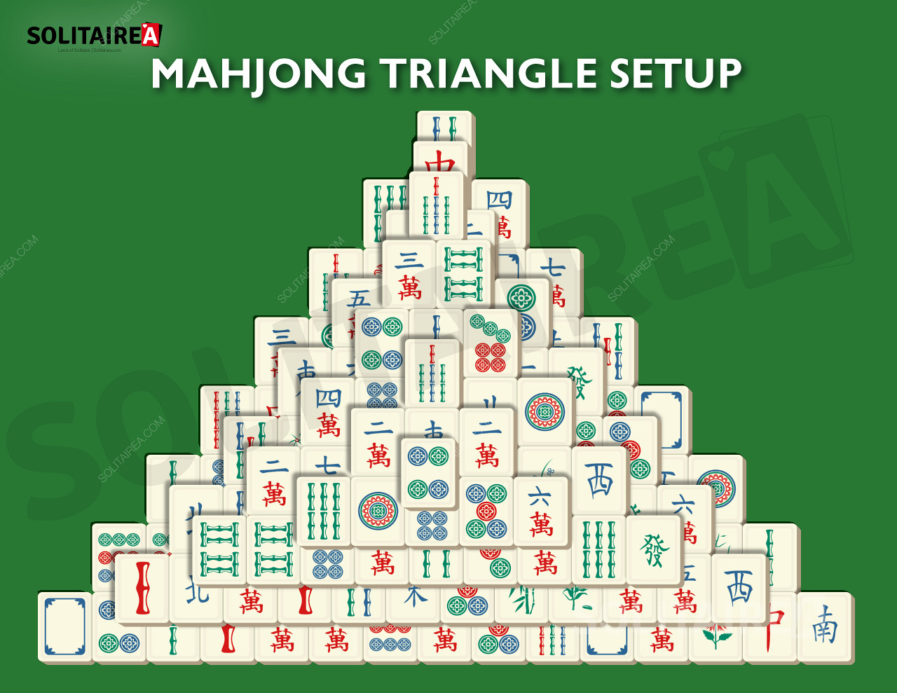 Mahjong Üçgeni - Üçgen Düzen
