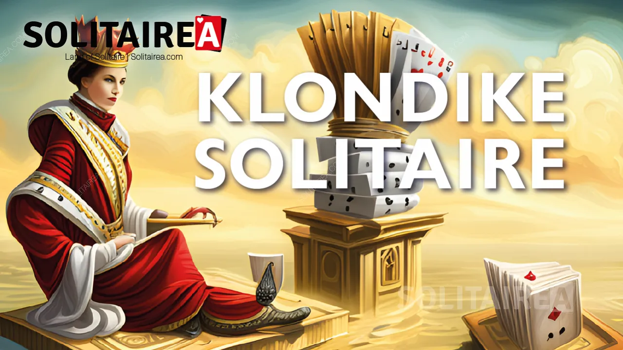Klondike Solitaire sabır oyunlarının en popüler versiyonudur.